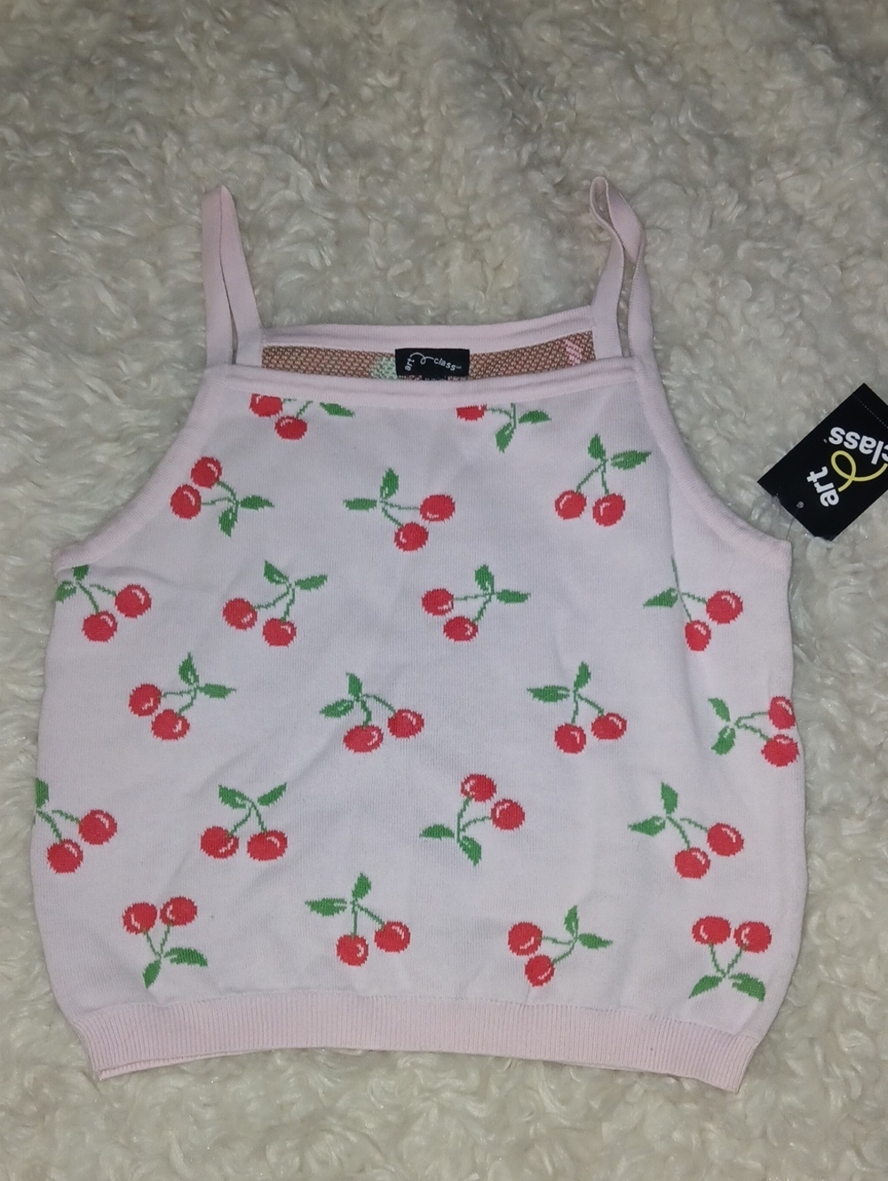 Target Barely Pink Cherry Knit Top
